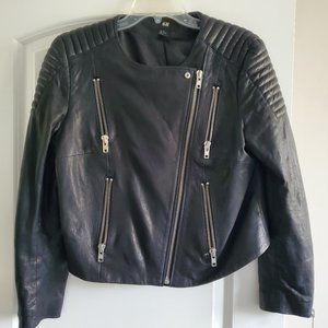 Leather Motorcycle Jacket Crop Style Just Conditioned Leather 7.13.2022